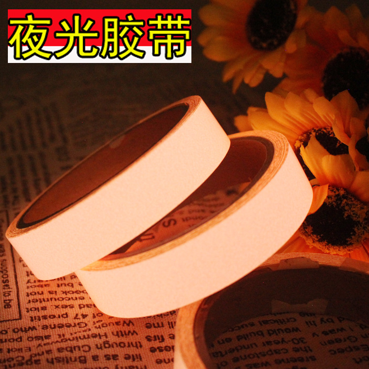 5CM*5M PET Self-adhesive Luminous Fluorescent Warning Safety Tape