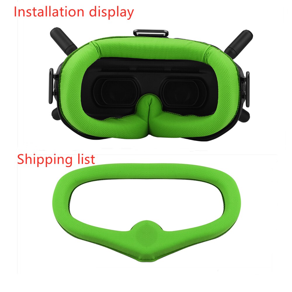 Auge Pad Einstellbare Kopfband Band für DJI FPV Combo Brille V2 Gesicht Platte Ersatz Kit für DJI FPV Drone brille Zubehör: Eye Pad  green