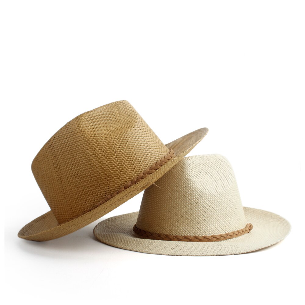 Schipper Stro Zonnehoed Wome Mannen Brede Rand Panama Hoed Zomer Strand Sunbonnet Hoed Met Mode Band Maat 58cm