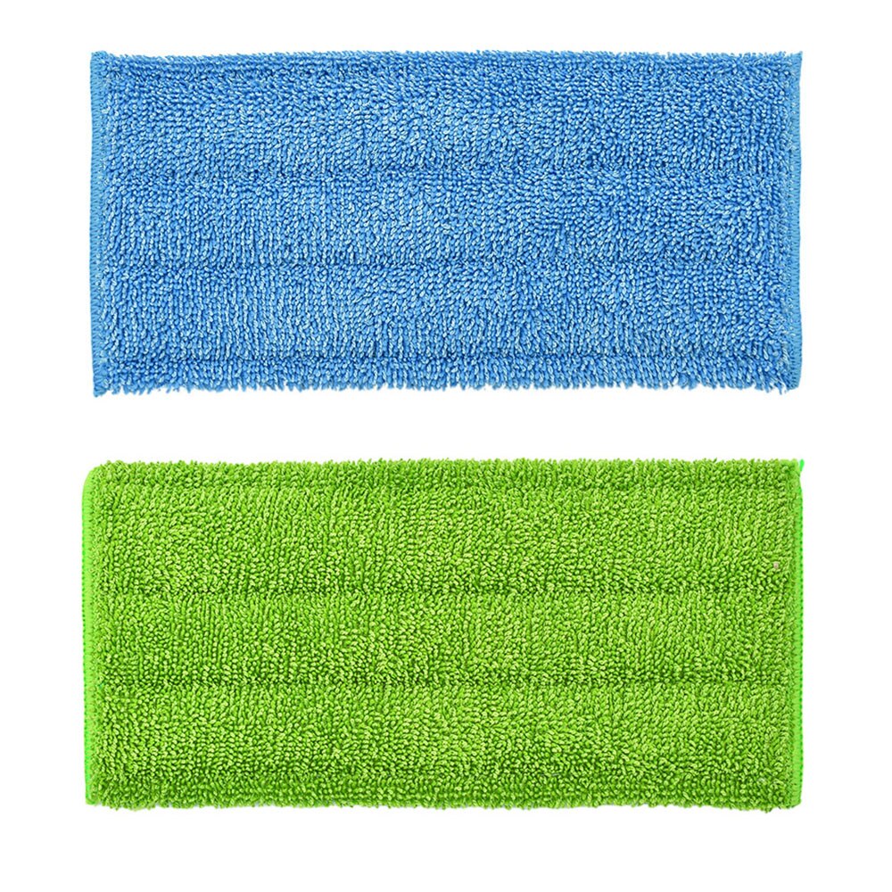Wet/dry Chiffon De Nettoyage Pano Prato Microfibre Floor Mop Pads Replacement For Swiffer WetJet Flat Mop Cloth Machine Washable: blue and green