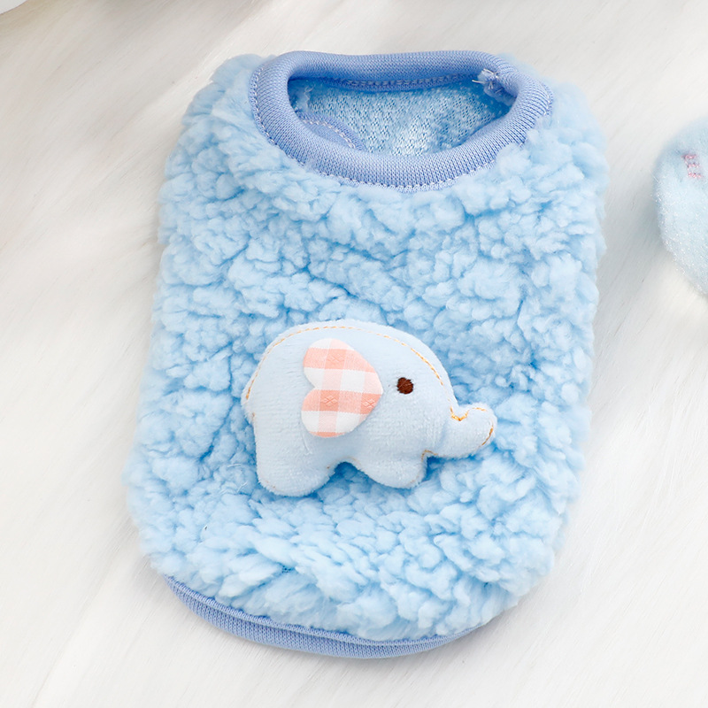 Pasgeboren Kat Kitten Fluwelen Kleding Winter Warm Kleine Huisdier Trui voor Kleine Dieren Bunny Truien Kleding Theekopje Poedel XXXS: S / Zilver