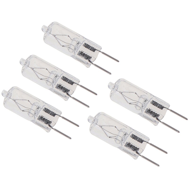5 stk/parti  g8 120v 20w halogen lys belysning pære volt  g8 pin halogen pære