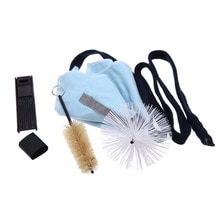 Saxofoon Sax Schoonmaken Tool Borstel Doek Duimsteun Kussen Reed Case Cleaning Kit