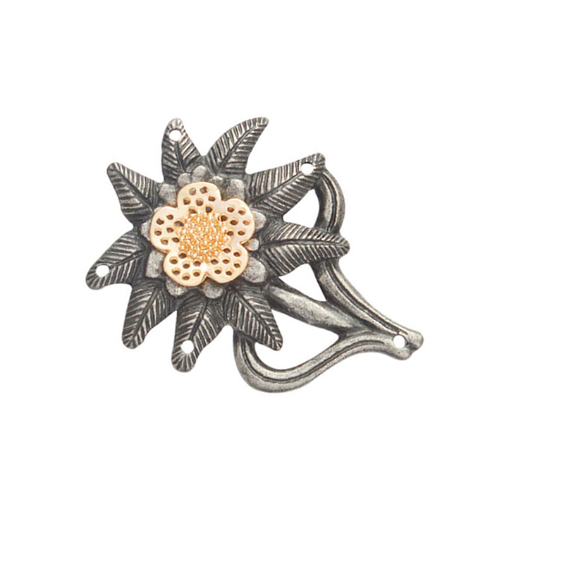 German Army ELITE Edelweiss Mountain Troops Ancient Simple color Flower brooches Badges for Hats Jackets Accessories For Women