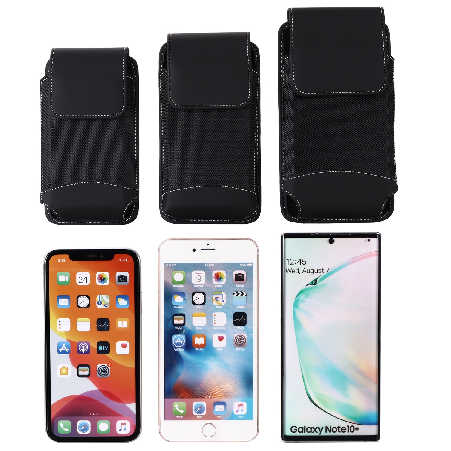 Pouch Riem Canvas Cover Voor Xaiomi Poco X3 Nfc Note 10 Cc9 Pro Redmi Note 9S 9C Universele Riem clip Case 4.7-6.9 Inch Taille Tas