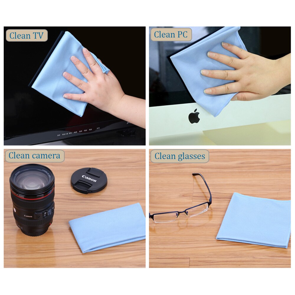 Toallas de limpieza de vidrio de microfibra suave, 8 Uds., paño de limpieza de acero inoxidable con brillo para pulir, tela para ventana, parabrisas, paño de limpieza de coche