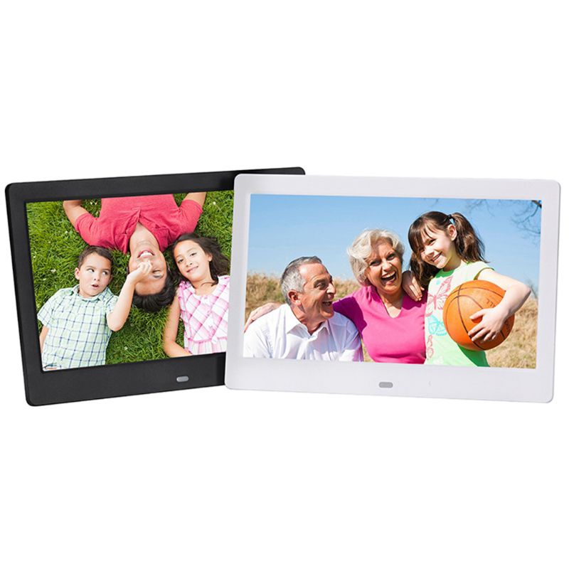 Digital Photo Frame 10.1 inch Picture Frame Full TN Display Background Music Support 64GB Remote Control