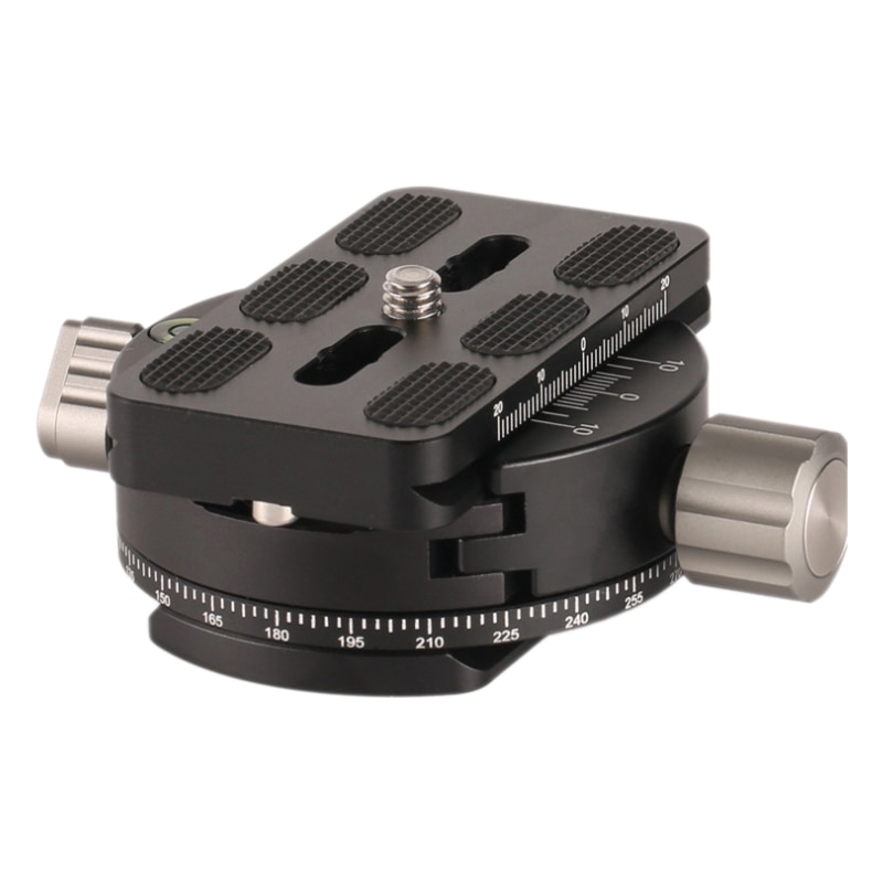 PAN-02 Pan-Tilt Base 360 degree Panoramic Indexing Adjustment Pan-Tilt Holder for RRS: Default Title