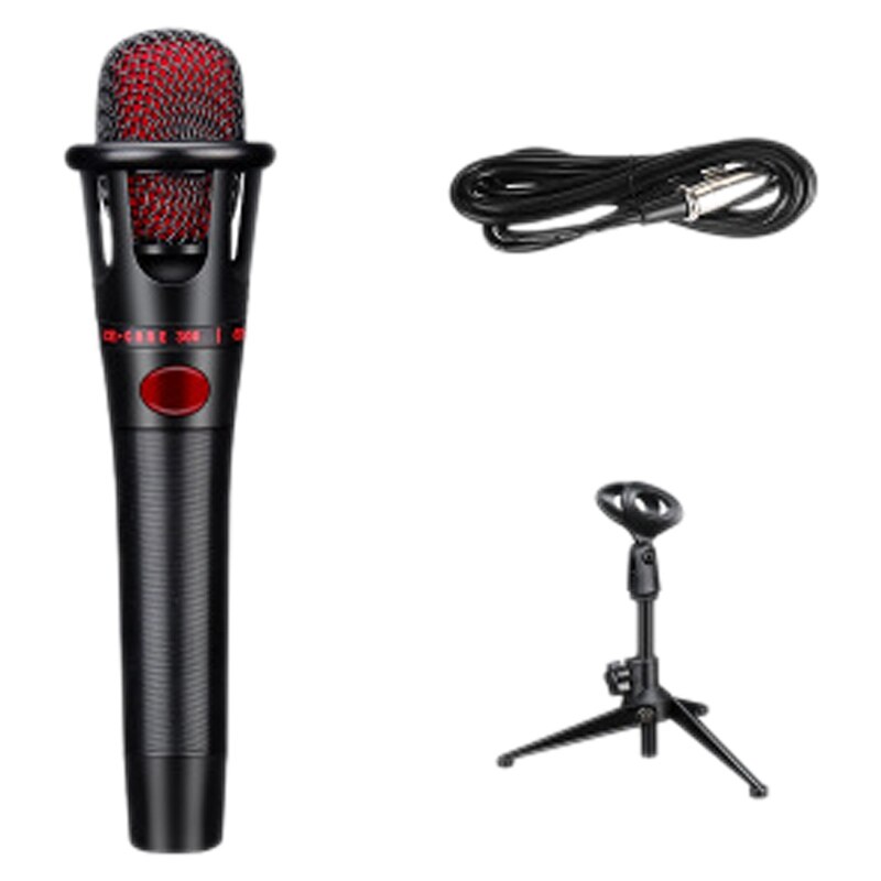 Condenser Microphone Cardioid Pointing Microphone Intelligent Noise Reduction For Singing, Conference, Live Broadcast: Default Title