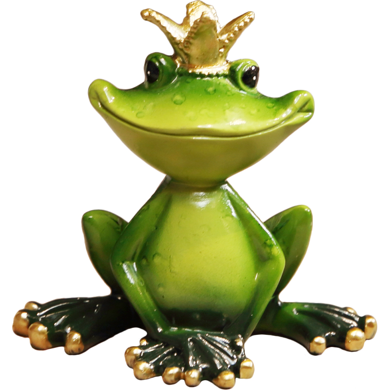 Resin Yoga Frog Green Garden Decoration Miniature Statues