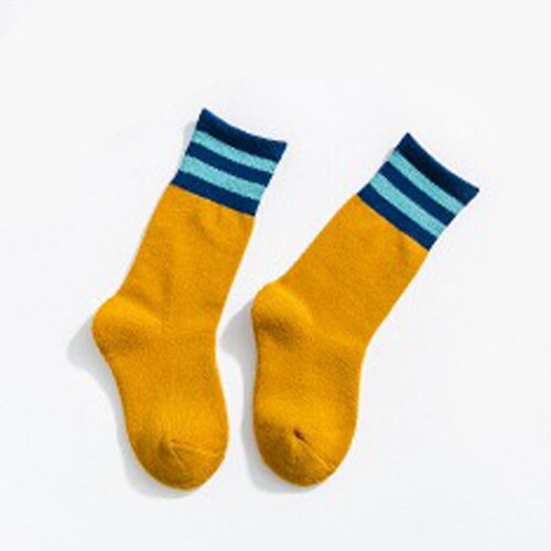 Autumn Winter Warm kids School Students Carton Cotton Children Toddler White Skateboard Ankle Soccer Warm Boy Girl Socks: 5 / 6-8 years
