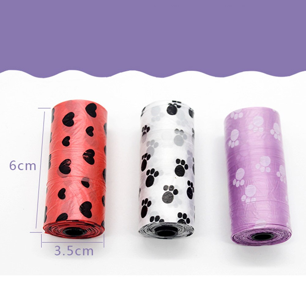 Sacs poubelles pour animaux de compagnie imprimés, protection de l'environnement, nettoyage, décapage, produits de nettoyage pour chiens et chats, bonne habitude