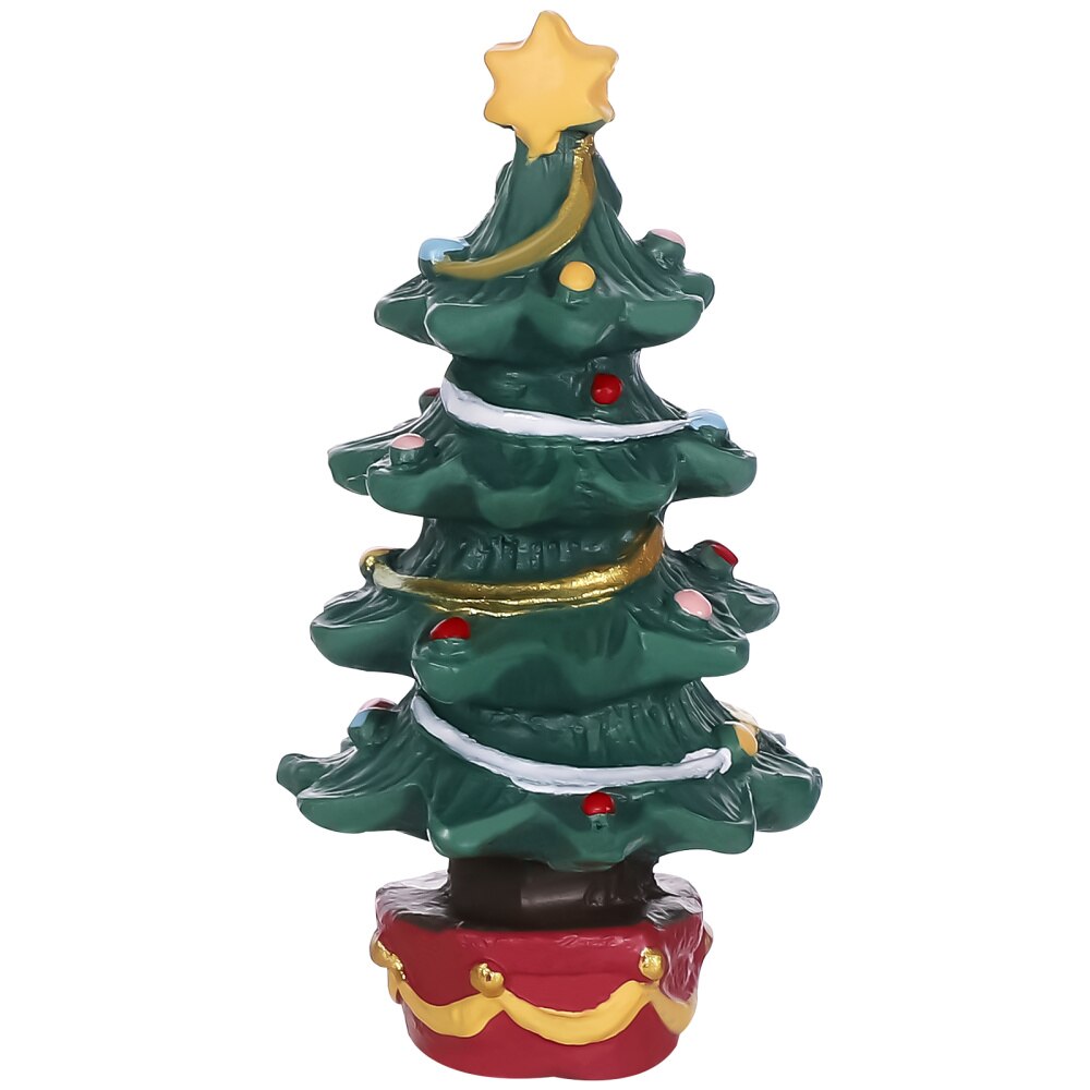 Popetpop Hars Kerstboom Mini Kerstboom Kerst Craft Ornament Desktop Miniatuur Decoratie