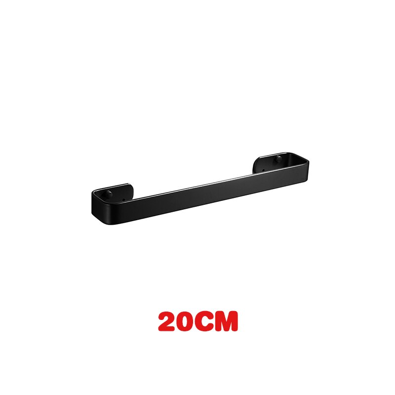 Baderomsarmatur tårnholder henger håndklestang plass aluminium håndklestativ holder enkelt veggmontert baderom hotellstativ: 20cm