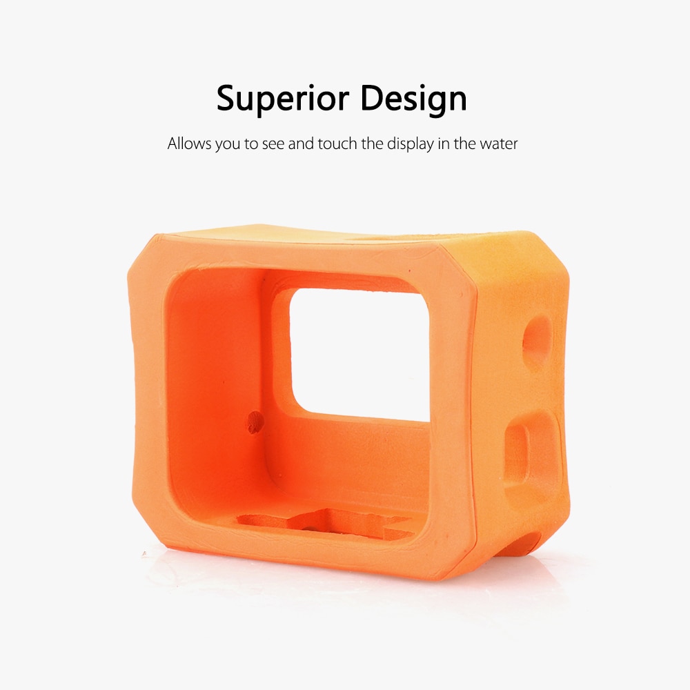 Vamson pour Go pro étui de protection Orange flotteur housse pour GoPro Hero 7 6 5 noir 7 argent blanc étanche étui accessoire appareil photo