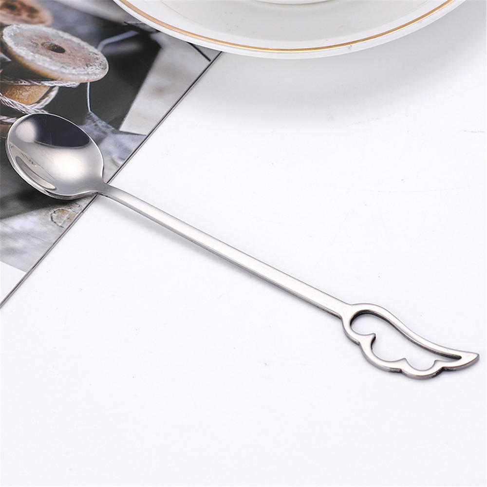 Auvotuis 3PCS Wax Carving Tools, 4.6 Inch Stainless Steel Double -Headed Tool Spoon, Wax Scraper Tool, Rainbow