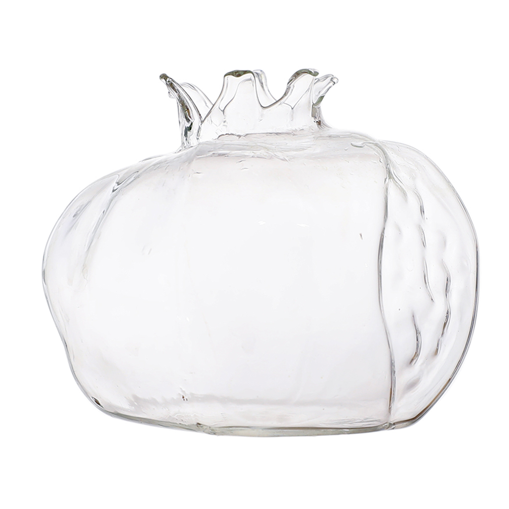 Bouteille en verre décorative de Vase de fleur de planteur en verre de table de forme de grenade de S/L: S