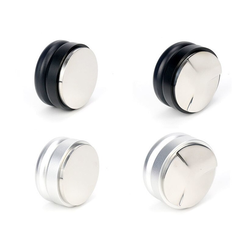 Kaffe tukle 58mm justerbar rustfritt stål kaffe espresso tukle macaron konvekse tre vinklede bakker utgangspunkt distribusjonsverktøy