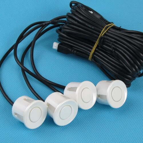 For Toyota Land Cruiser Prado 2700/4000 Car Parking Sensors Rearview Camera Auto Alarm Sensor Reverse Parking System: white