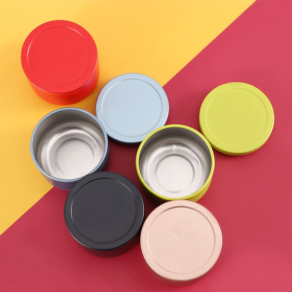 Blikjes snoep thee blikken reizen draagbare bloemen thee verpakking verzegelde blikken metalen trompet zwarte thee klein blikken doosje