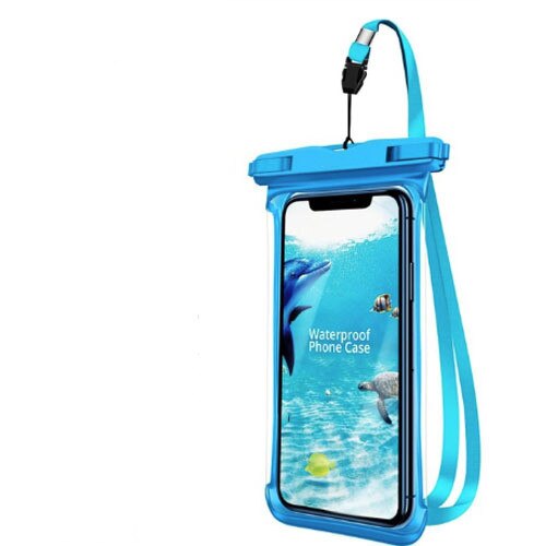 Full View Waterproof Case for Phone Underwater Snow Rainforest Transparent Dry Bag Swimming Pouch Big Mobile Phone Bag Sealed: C