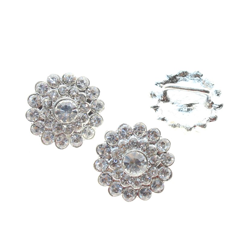 10pcs/set 22mm Flatback Rhinestone Buttons DIY hair accessories Wedding Invitation Card Dexoration Shiny Buckle