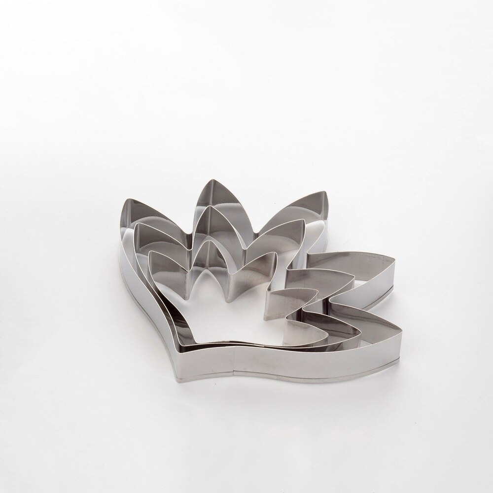 1 zestaw foremka robić wykrawania ciasteczek ze stali nierdzewnej kremówka kwiat skaleczenie piwonia liść odwróć Sugarcraft foremki robić ciasteczek i herbatników ciasto dekorowanie narzędzia: A