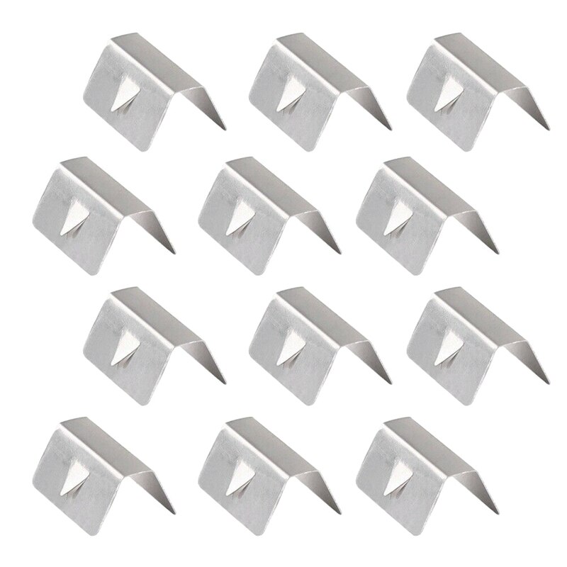 12 Pcs Car Rain Eyebrow Clip Wind Rain Deflector Metal Fitting Clips Replacement for Heko G3 Send Clip: Default Title