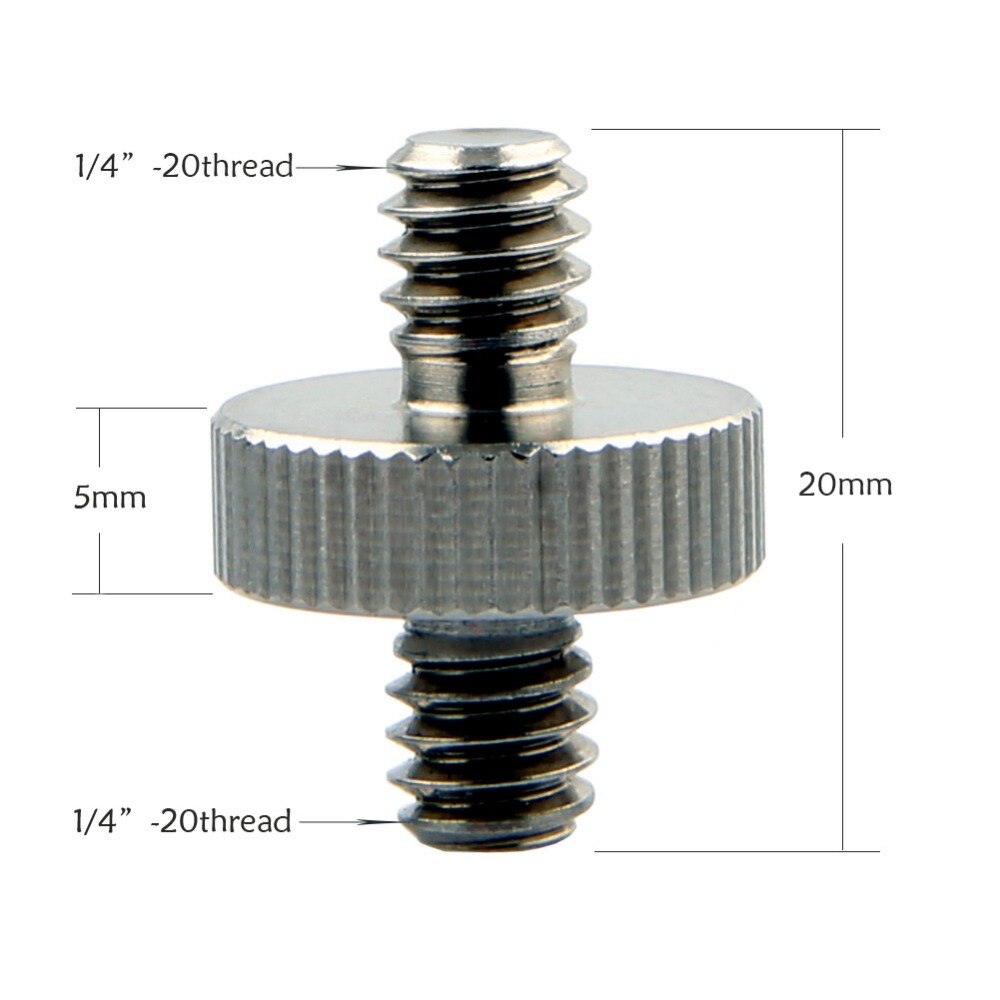 NICEYRIG 1/4 "Rig Schroef 1/4" tot 1/4 inch DSLR Kooi Schroef Quick Release Plaat Camera Schroef dslr EVF zoeker (2 Stuks een Pak)