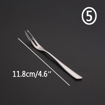 6pcs Stainless Steel Dinner Fork Table Fork set Salad Dessert Fruit Forks For Kitchen Dining Bar Dinner Fork Cutlery Set: 11.8cm