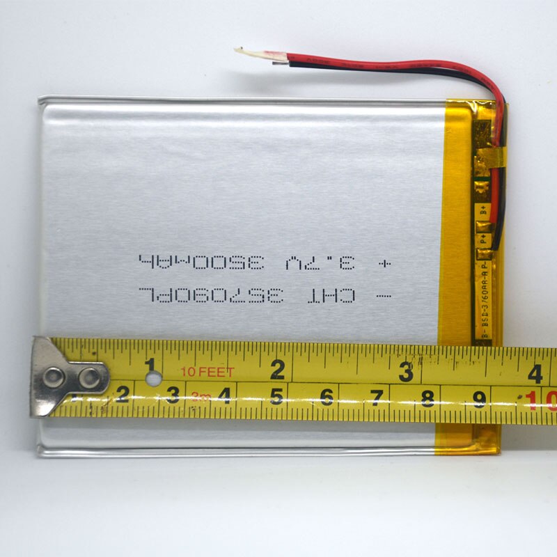7 tommer tablet universal batteripakke 3.7v 3500 mah polymer lithium batteri til archos arnova 7i g3 + værktøjstilbehør skruetrækker