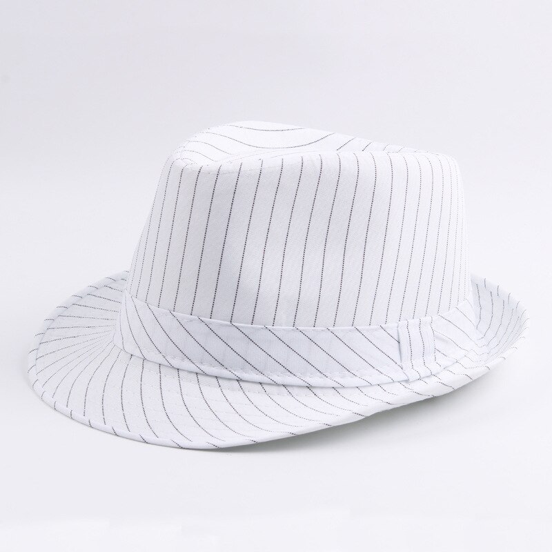 Sommer fedora jazz hat mænd vintage solhat panama beach cap bowler hatte cap gorro: Hvid