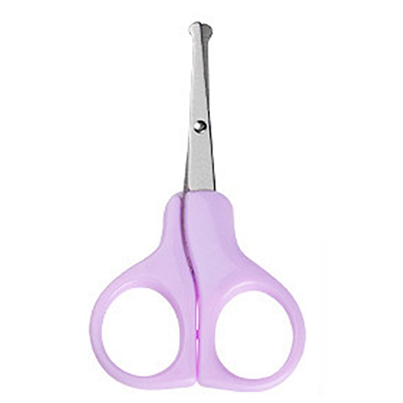 Baby Special Nail Scissors Mini Manicure Cutter Kids Nail Care Clipper Portable Infant Healthcare Kits Nail Trimmer Scissor Tool: light purple