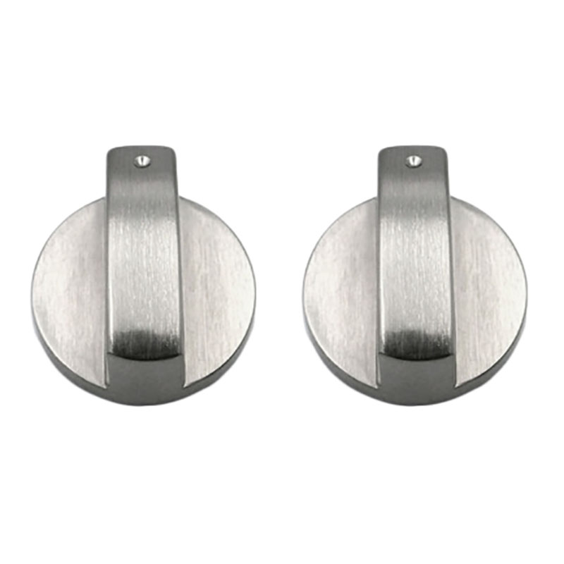 Fornuisknoppen, ovenknop (4 stuks), universele zilveren gasfornuis bedieningsknoppen adapters oven draaischakelaar kookoppervlak