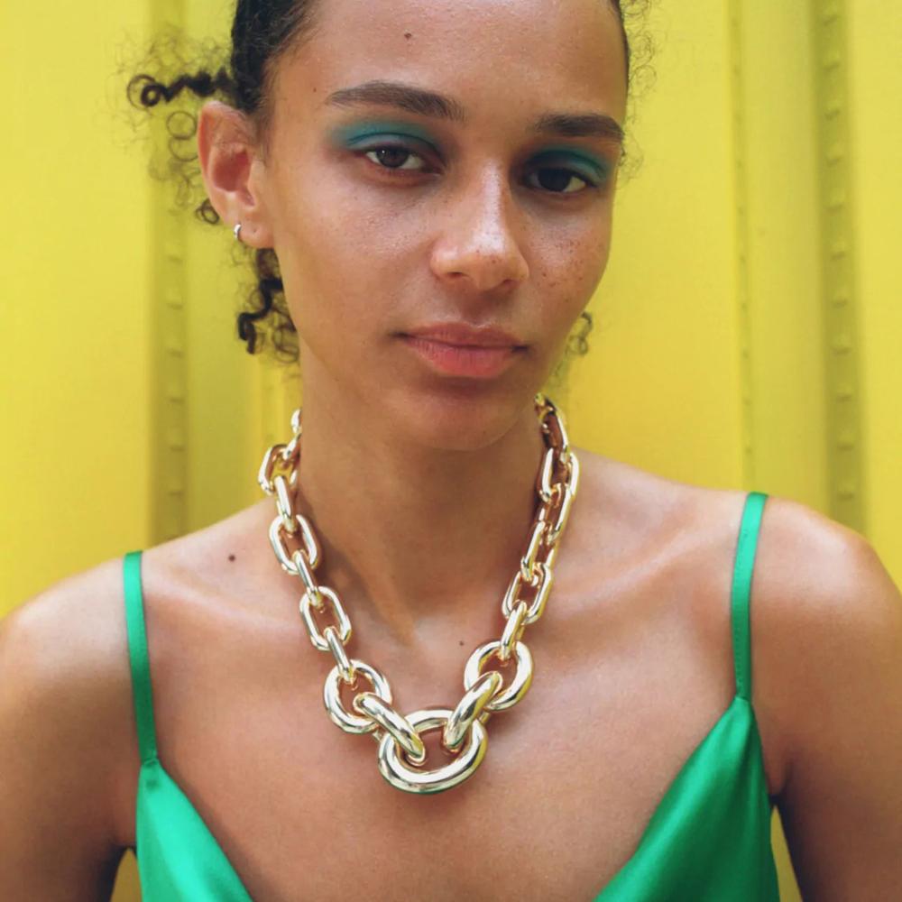 VIROMY Gouden Ketting Voor Vrouwen 14k Goud Sierlijke Gelaagde Stapelbare Hanger Kettingen Paperclip Punt Charme Choker Ketting