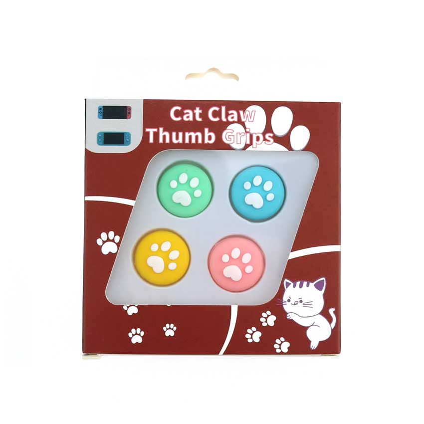 YuXi 4pcs Cute Cat Claw Analog Thumb Stick Grips Cap for Nintend Switch Lite Joy Con Joy-Con Controller Joystick Cover Case: B C  E F