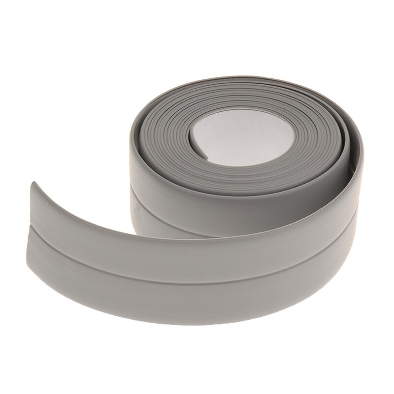 Kalefateren Strip Kit Tape Voor Bad Zelfklevende Afdichtingstape Voor Keuken Aanrecht Badkamer Douche Toilet Wastafel Muur Hoek: Gray