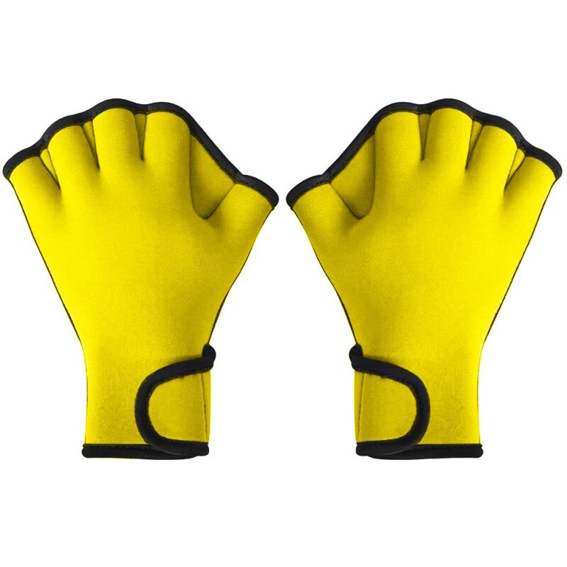 1 paar Schwimmen Tauchen Handschuhe Aquatische Fitness Wasser Widerstand Aqua Fit Paddle Training Finger Handschuhe