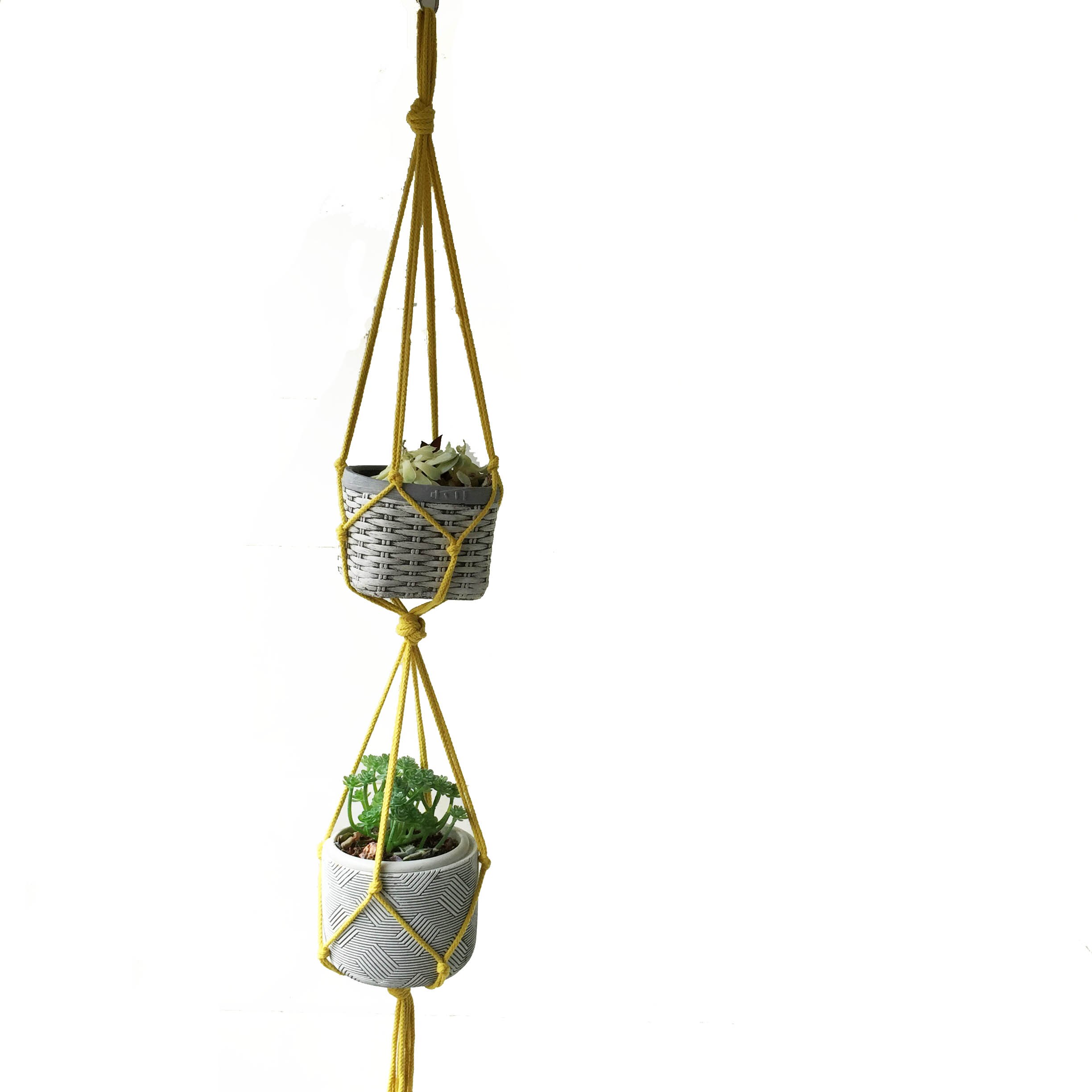 Simpel planteophæng simpelthen macrame planteophæng reb planteophæng blomsterophæng plantepottebakke