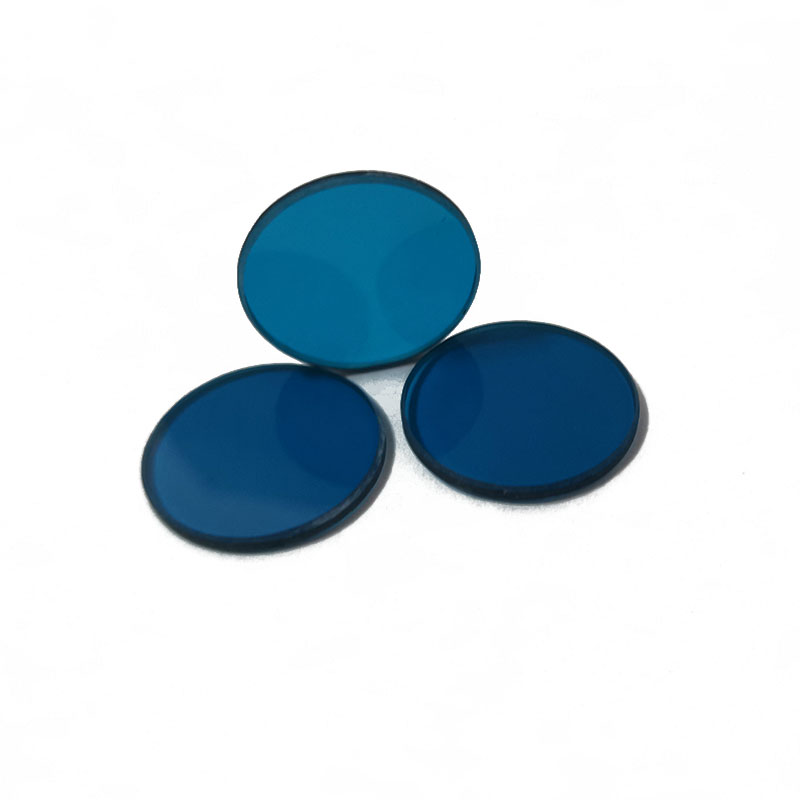 Filtres de bande optique QB13 dia17 mm d'épaisseur 1.5mm, haute transmission, verre de couleur bleu, avec longueur d'onde 510nm, 2 pièces/lot