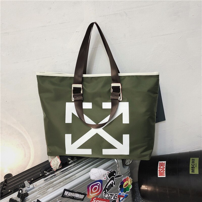 Style coréen bagage à main grande capacité sac de voyage étanche hommes femmes voyage bagages sac grand Nylon sac de sport: Green