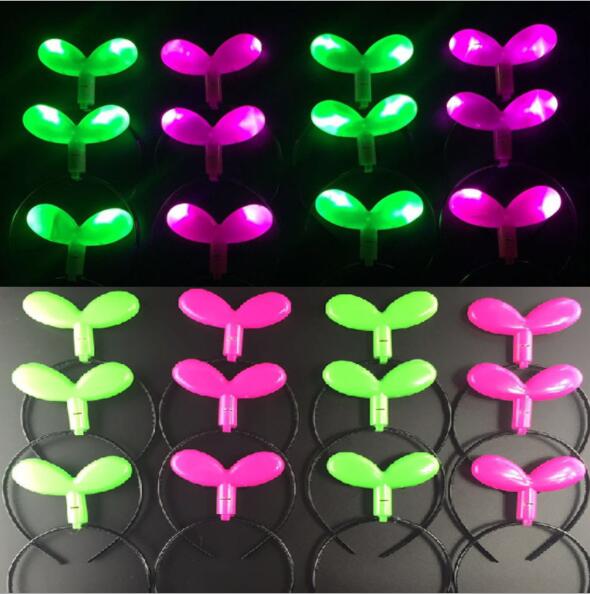 LED Illuminato Fagioli Germoglio giocattoli Del Partito Della Fascia Lampeggiante Lampeggiante Hairband Accessori Per Capelli di Halloween Glow YH1488