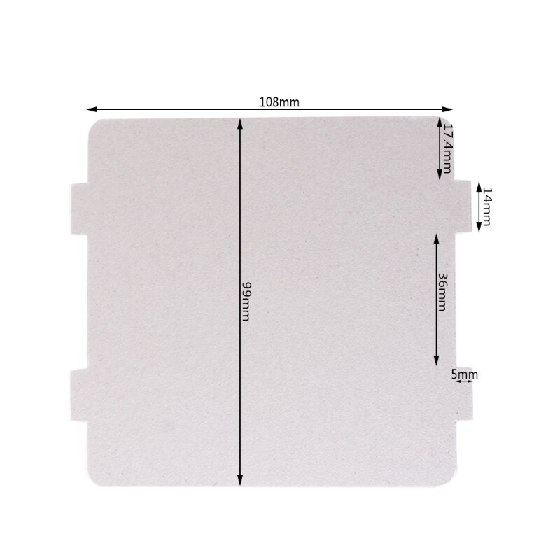 5Pcs Mica Plates Sheets Microwave Oven Repairing Part 108x99mm Kitchen For Midea