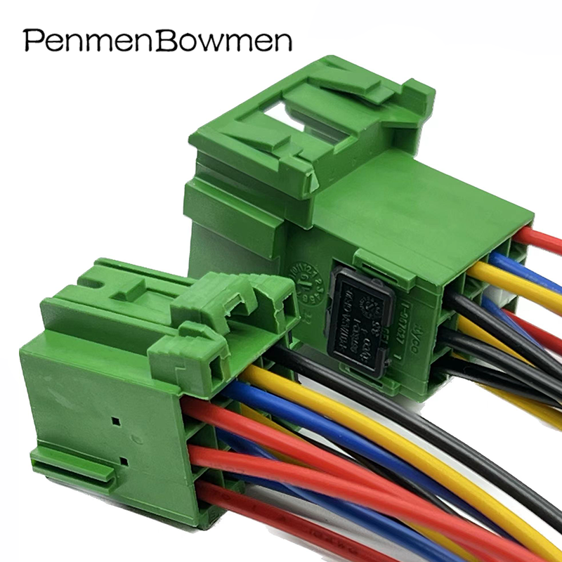 1 Set 12 Pin Car CD Player Auto Electrical Cable Connectors Female Plug Wire Harness With Cable 1-967622-1 1-967627-1