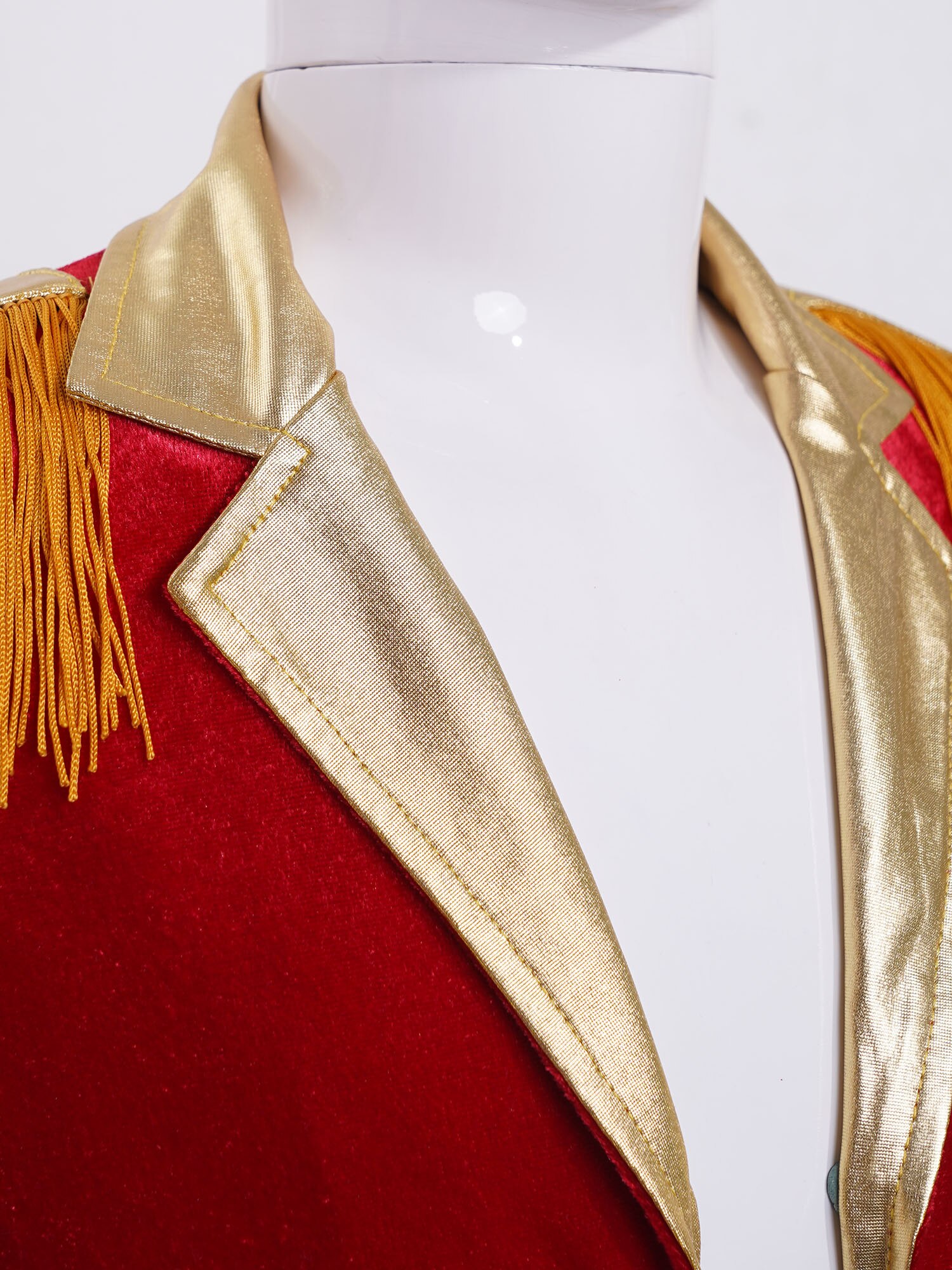 Kids Jongens Circus Circusdirecteur Kostuum Lange Mouwen Blazers Jas Jas Kerst Halloween Carnaval Cosplay Festival Rave Outfit