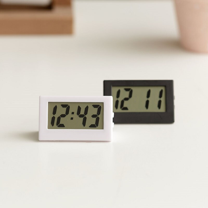 Slaapkamer Eenvoudige Kleine Elektronische Horloge Draagbare Oude Man Groot Woord Tafel Student Examen Mute Desktop Klok Cinta Metrica Electronica