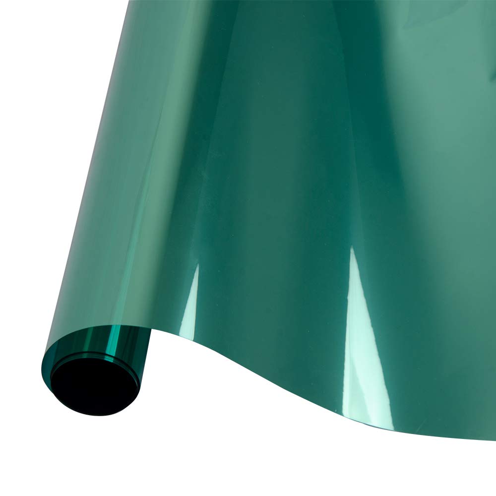 8m Länge Grün Silber Thermische Isolierung Glas Aufkleber Dekorative Anti-Uv Eine Möglichkeit Spiegel Eine Möglichkeit Perspektive Abnehmbare Film