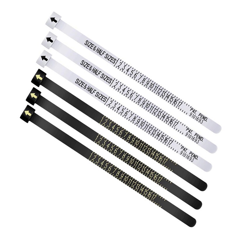 1PC Measuring Instrument Brand Plastic Ring Ruler Finger Circumference Measuring Circle Unisex American Size