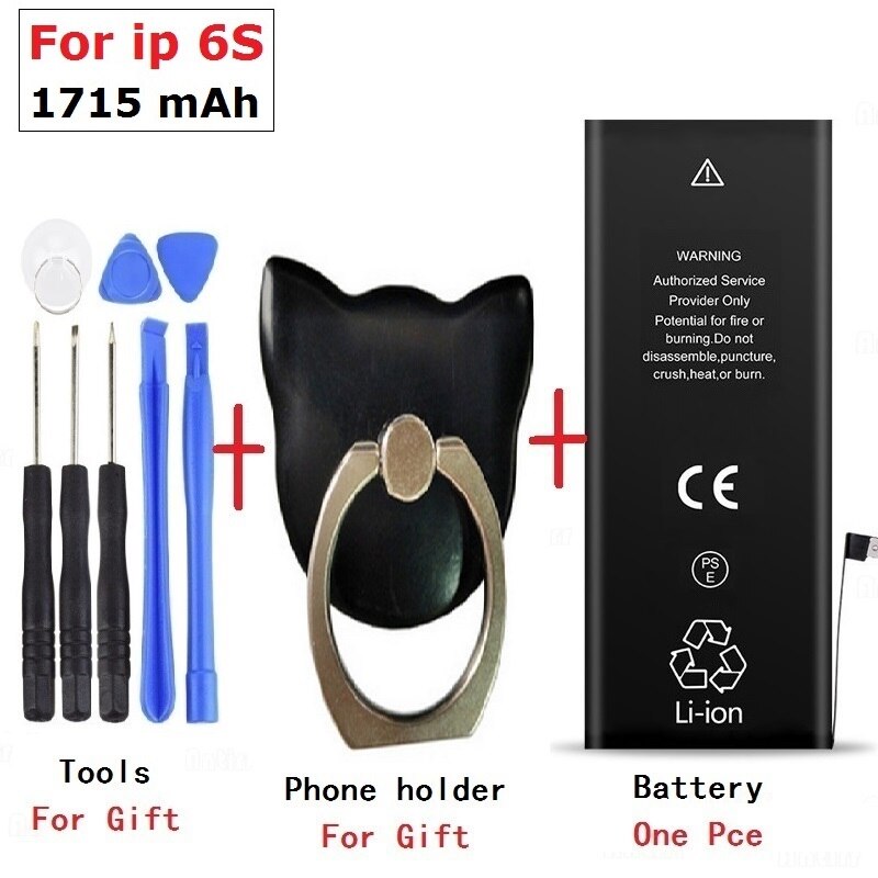 Original Kapazität Telefon Batterie Für iPhone 3gs 4 4s 5 5g 5c 5s 6 6g 6Plus 6s 6s Plus 7 7g 7 Plus 8 8 Plus Ersatz Batterien: for ip 6s