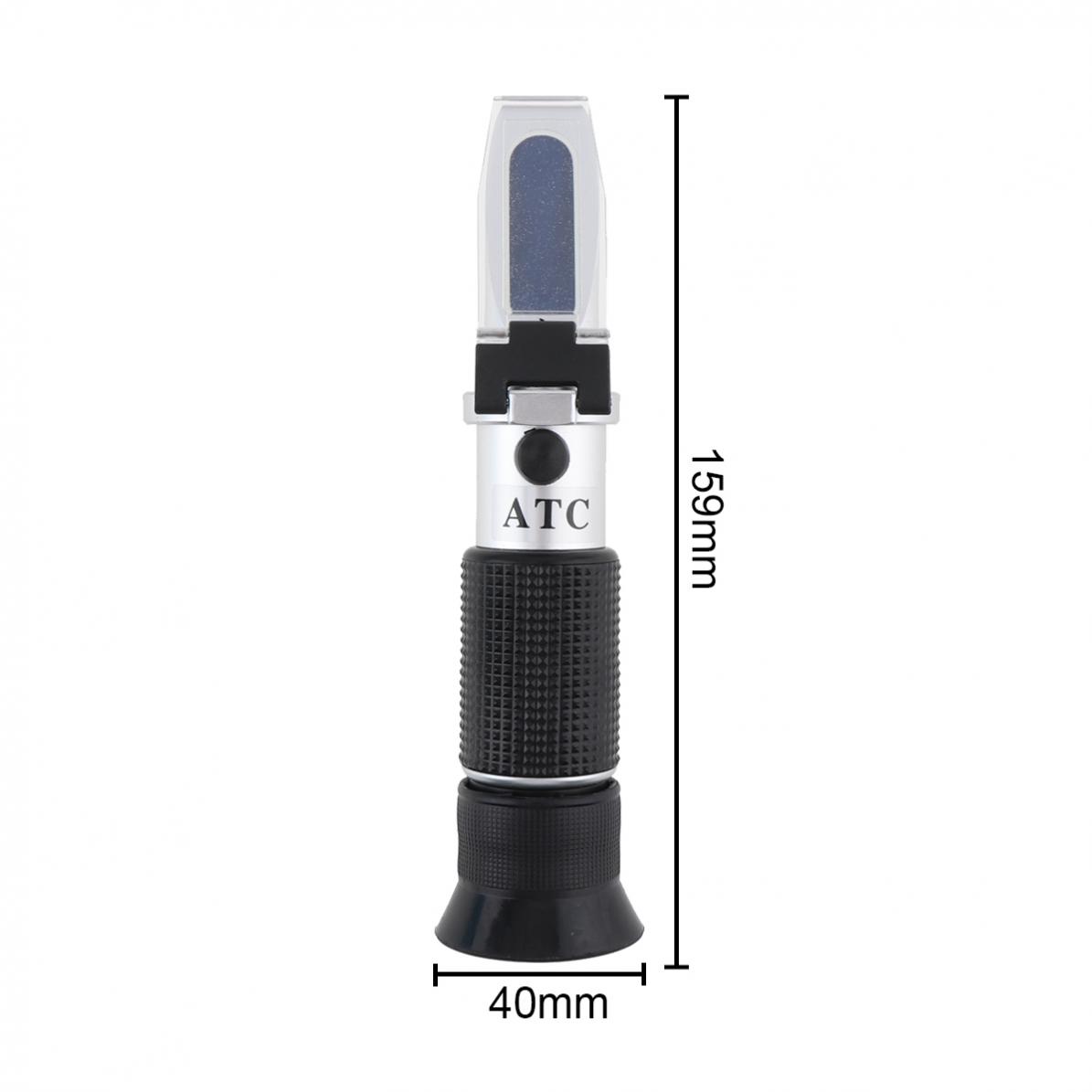 3 in 1 atc glykolin pakkasneste/akkuneste pipetillä ja miniruuvimeisselin tuella manuaalinen tarkentava refraktometritesteri